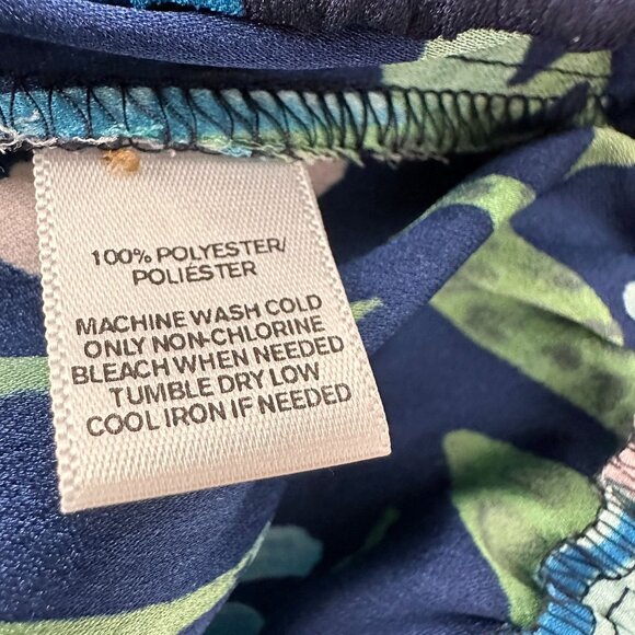 Ann Taylor Loft Womens Floral Maxi Skirt Size S Polyester Blue/Green - Picture 4 of 5